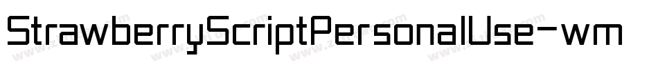 StrawberryScriptPersonalUse-wm5x字体转换
