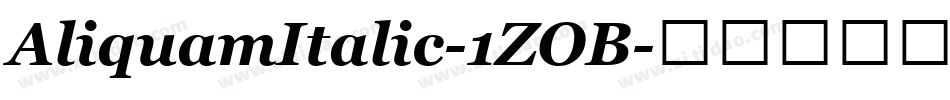 AliquamItalic-1ZOB字体转换