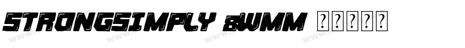 StrongSimply-8WmM字体转换
