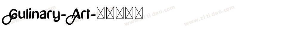 Culinary-Art字体转换