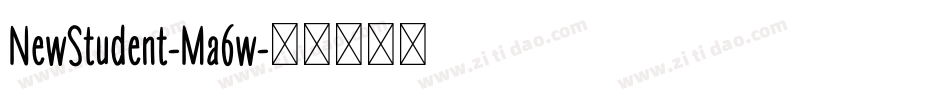 NewStudent-Ma6w字体转换