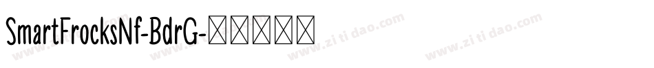 SmartFrocksNf-BdrG字体转换