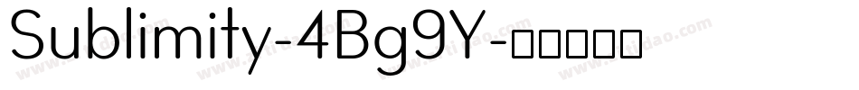 Sublimity-4Bg9Y字体转换