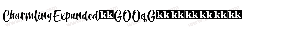 CharmlingExpanded-GOOqG字体转换
