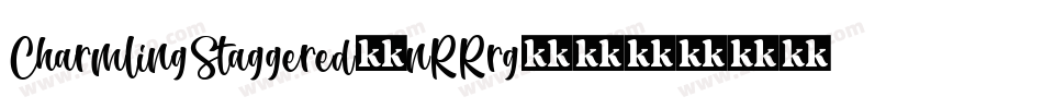 CharmlingStaggered-nRRrg字体转换