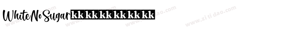 WhiteNoSugar字体转换