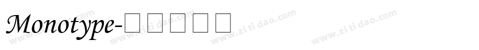 Monotype字体转换