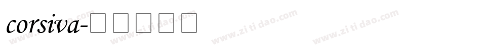 corsiva字体转换