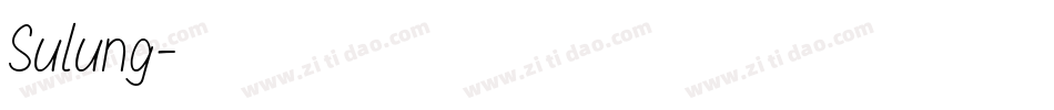 Sulung字体转换