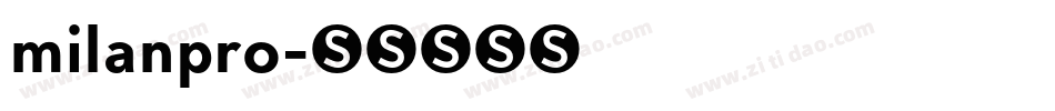 milanpro字体转换