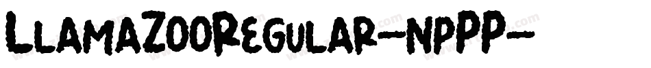 LlamaZooRegular-npPP字体转换