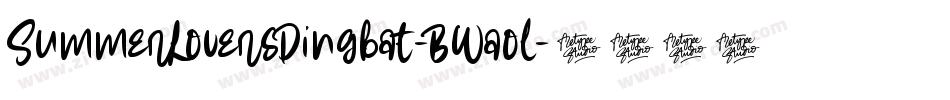 SummerLoversDingbat-BWaol字体转换