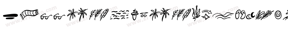 SummerLoversDingbat-BWaol字体转换