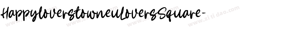 HappyloverstowneuLoversSquare-owV4字体转换