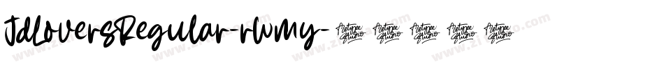 JdLoversRegular-rWmy字体转换