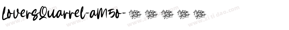 LoversQuarrel-aM5o字体转换