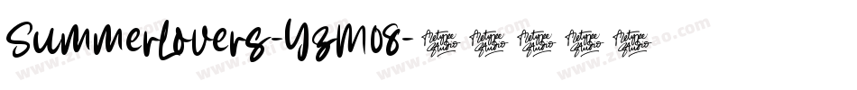 SummerLovers-YzM08字体转换
