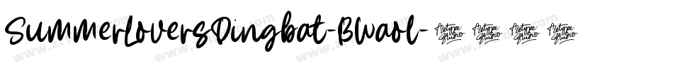SummerLoversDingbat-BWaol字体转换