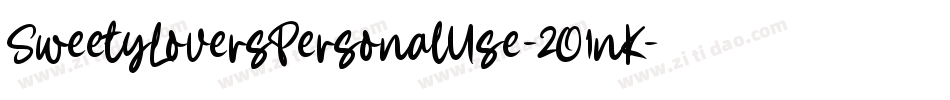SweetyLoversPersonalUse-2O1nK字体转换