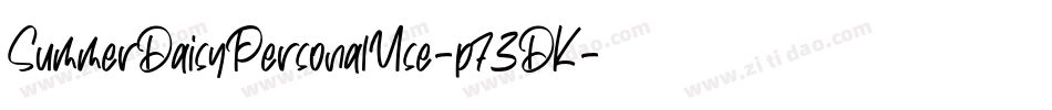 SummerDaisyPersonalUse-p73DK字体转换 SummerDaisyPersonalUse-p73DK字体转换