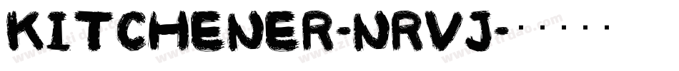 Kitchener-nRvJ字体转换