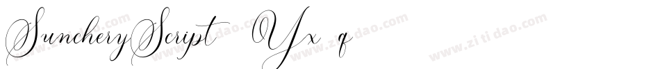 SuncheryScript-6Yx4q字体转换