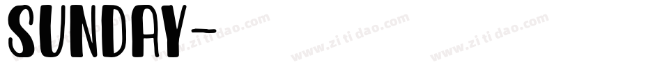 Sunday字体转换