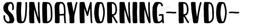 SundayMorning-rVdO字体转换