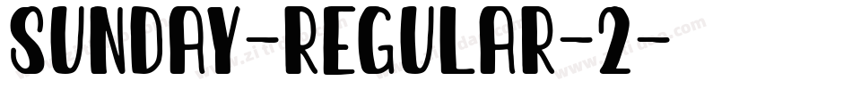 Sunday-Regular-2字体转换