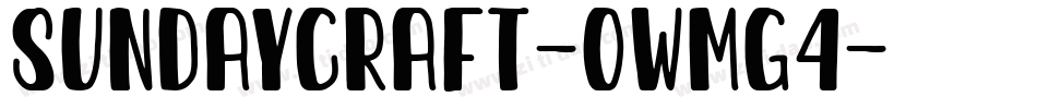 SundayCraft-owMg4字体转换