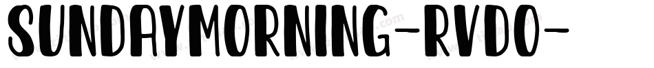 SundayMorning-rVdO字体转换