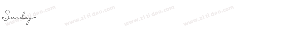 Sunday字体转换