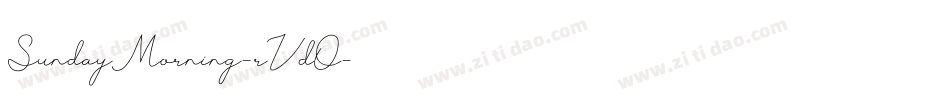 SundayMorning-rVdO字体转换
