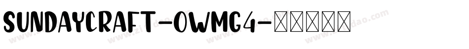 SundayCraft-owMg4字体转换