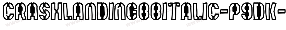 CrashlandingbbItalic-p9dK字体转换