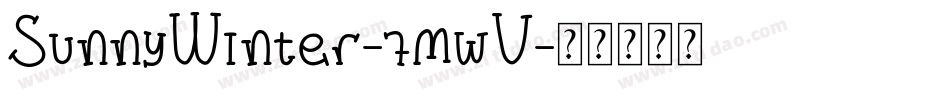 SunnyWinter-7mwV字体转换
