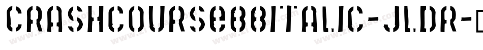 CrashcoursebbItalic-jLDR字体转换