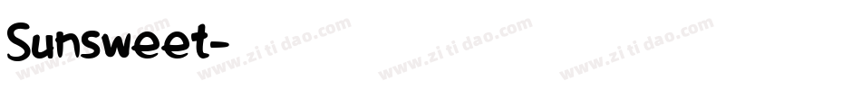 Sunsweet字体转换