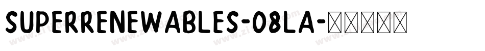 SuperRenewables-O8lA字体转换