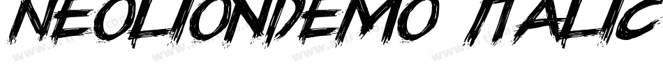 NeolionDemo-Italic字体转换