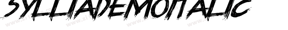 SylliaDemoItalic字体转换