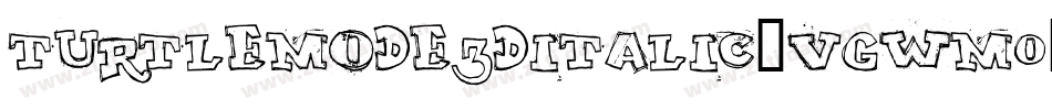 TurtleMode3DItalic-VGWm0字体转换