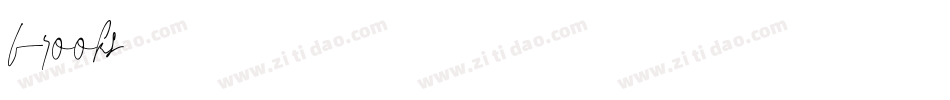 brooks字体转换