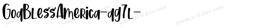 GodBlessAmerica-dg7l字体转换