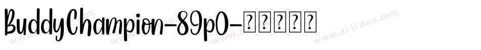 BuddyChampion-89p0字体转换