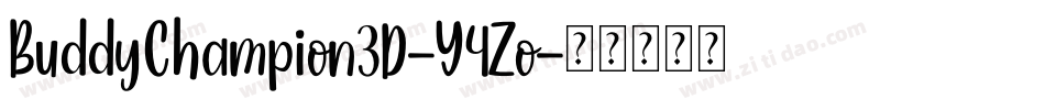BuddyChampion3D-Y4Zo字体转换