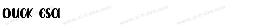 Duck-esa字体转换