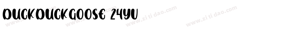 DuckDuckGoose-24yv字体转换