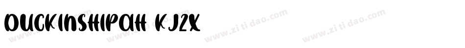 DuckInShipah-Kj2X字体转换