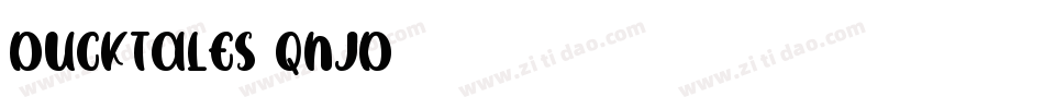 Ducktales-qnjd字体转换